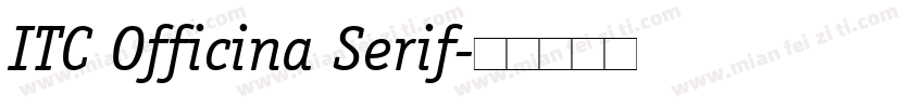 ITC Officina Serif字体转换